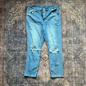 American Eagle Distressed Mom Jeans